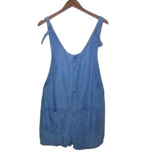 Life In Progress Chambray Sleeveless Jumper Romper